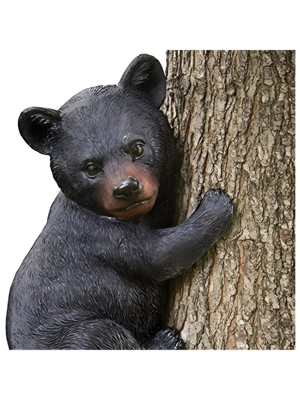 Bear Cub Tree Hugger - Yard Decorations - Adorable Tree Sculpture
